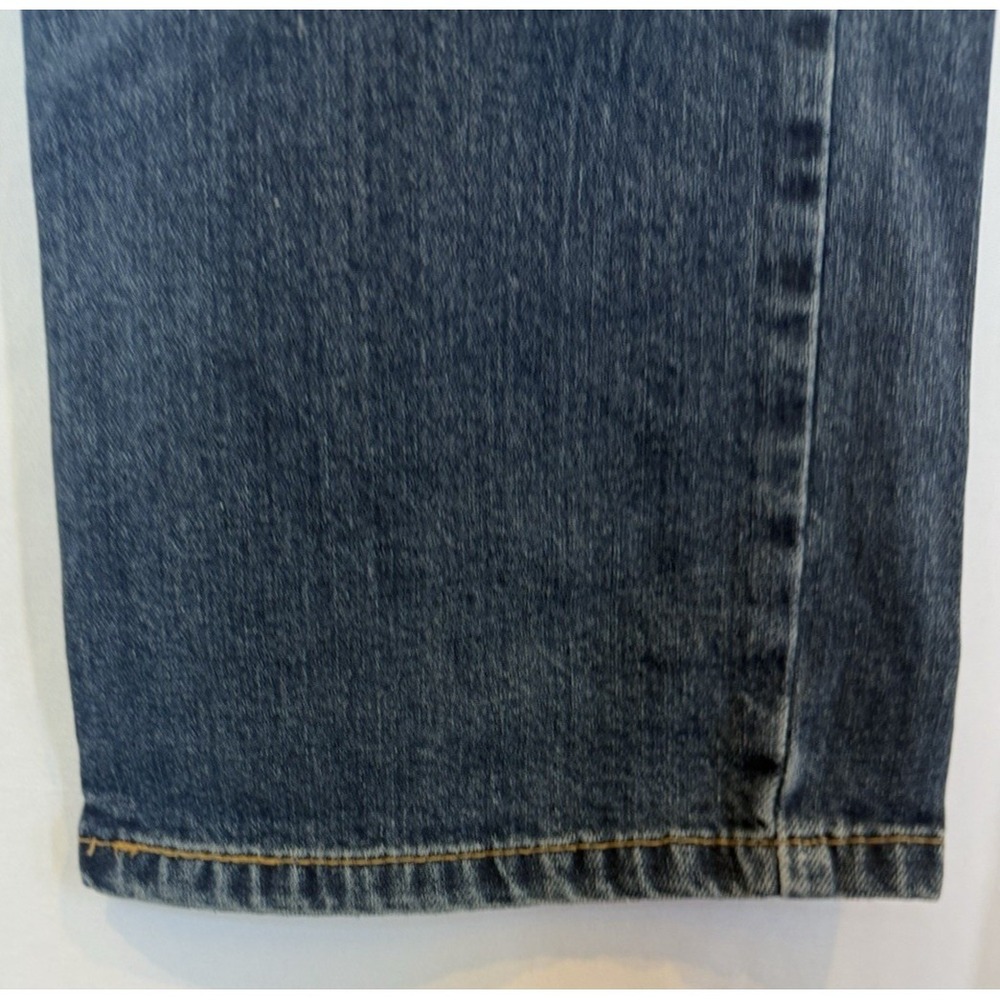 Levis 514 Mens Straight Leg Jeans 36 x 30 Medium‎ Wash Denim Whiskered Preppy - Picture 4 of 10
